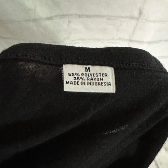 Liz Claiborne Blue and Black Sheer Blouse with Black Tank top, Medium, Pre-owned - Picture 7 of 7